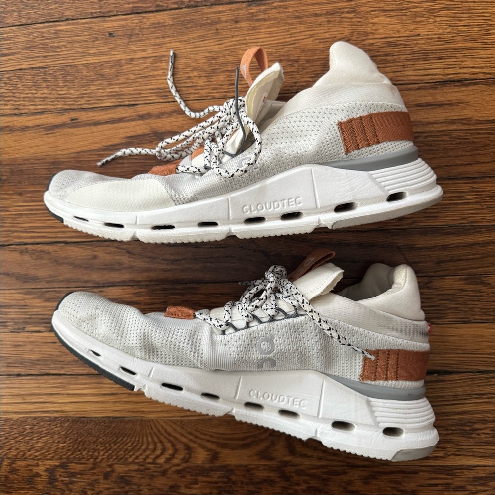 On Cloud Cloudnova White Pearl Running Comfort Sh… - image 3